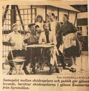 Jag var Svens standin, stående i bakgrunden.